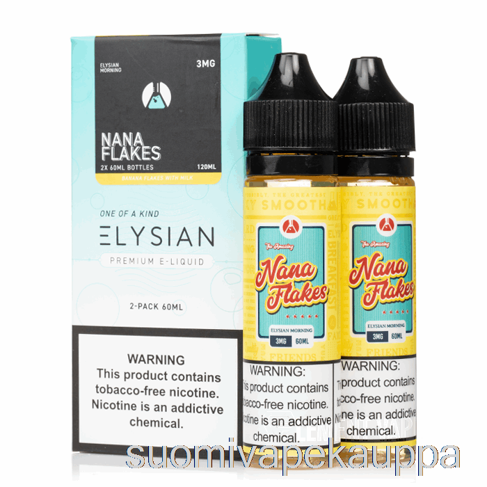 Vape Box Nana Hiutaleet - Elysian Labs E-neste - 120ml 3mg